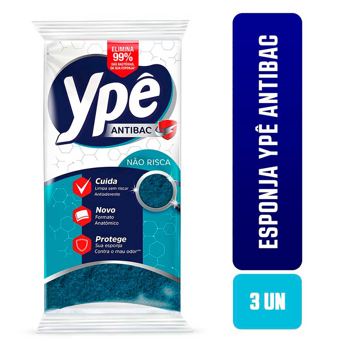Esponja Nao Risca Anatomica Ype 3 Unidades