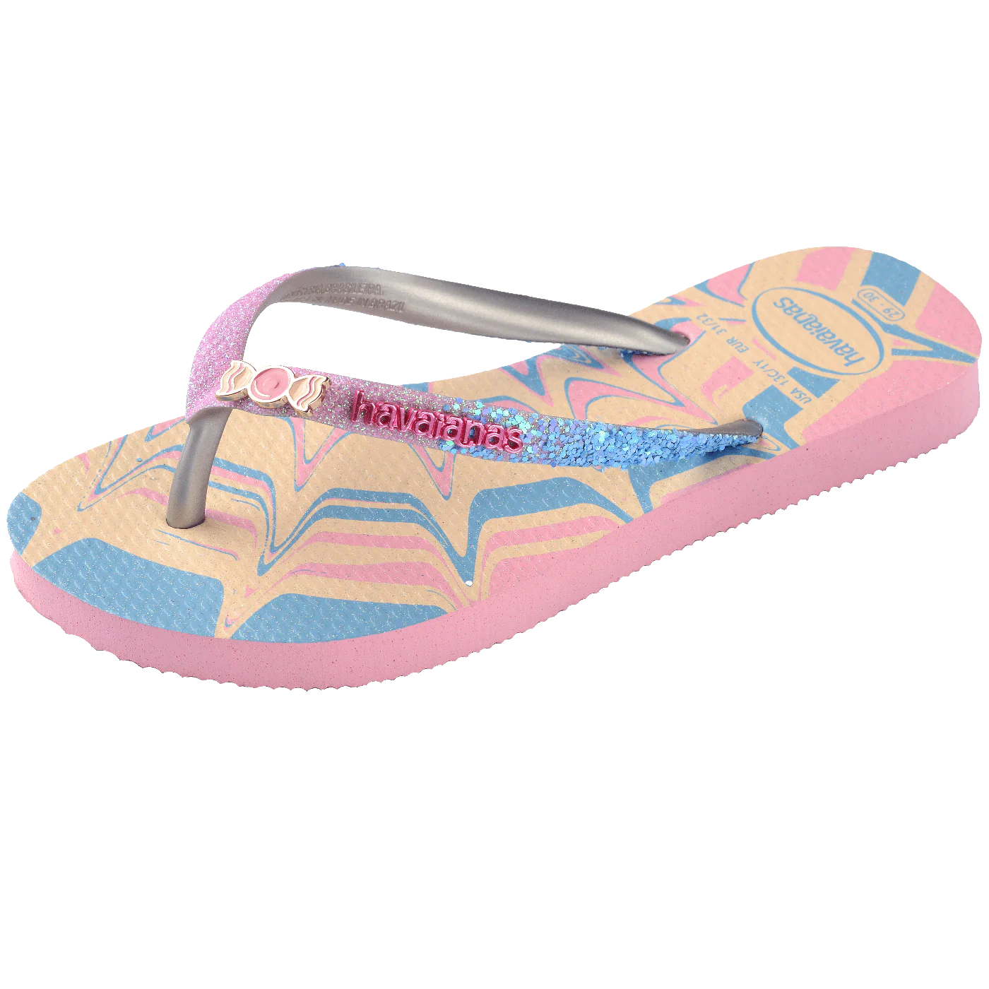 Chinelo Havaianas Infantil Slim Glitter II