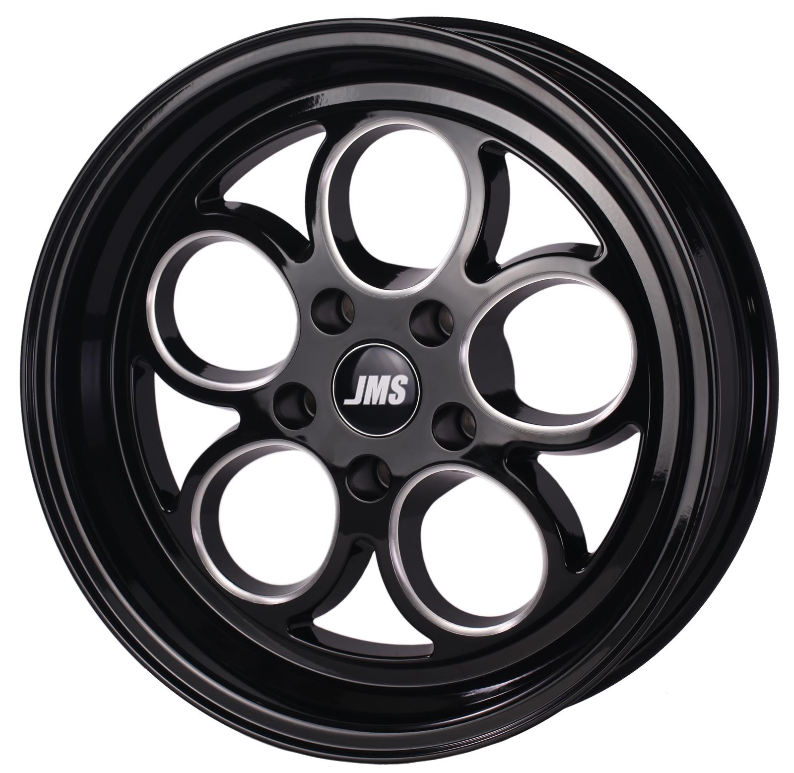 JMS Chip and Performance S1745175FB JMS Chip Savage Series Clearcoated Black Diamond Cut Wheels