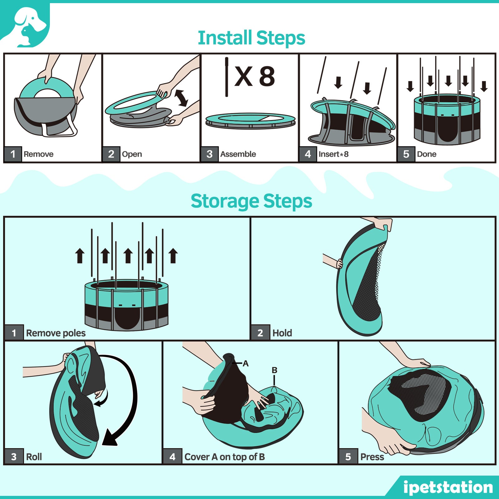 LAKWAR Pet Playpen -44