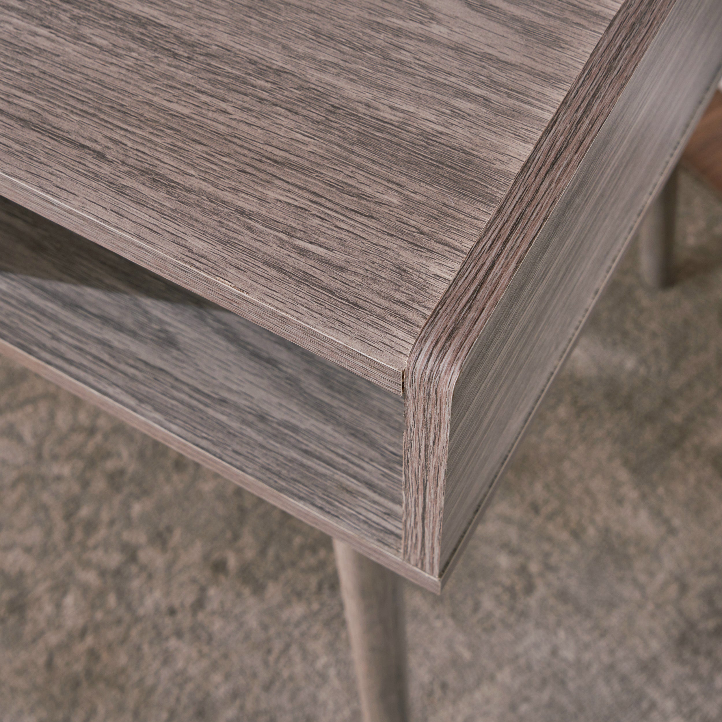 Belinda Mid Century Modern Office Desk And Bookcase Set