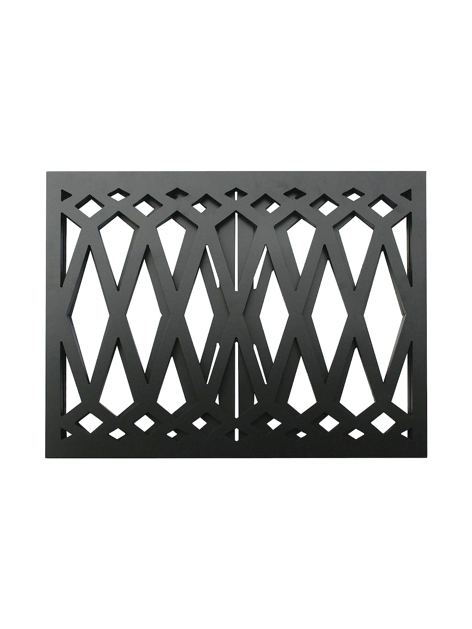 ETNA Products Diamond Design Wood Pet Gate， Black， 24-48