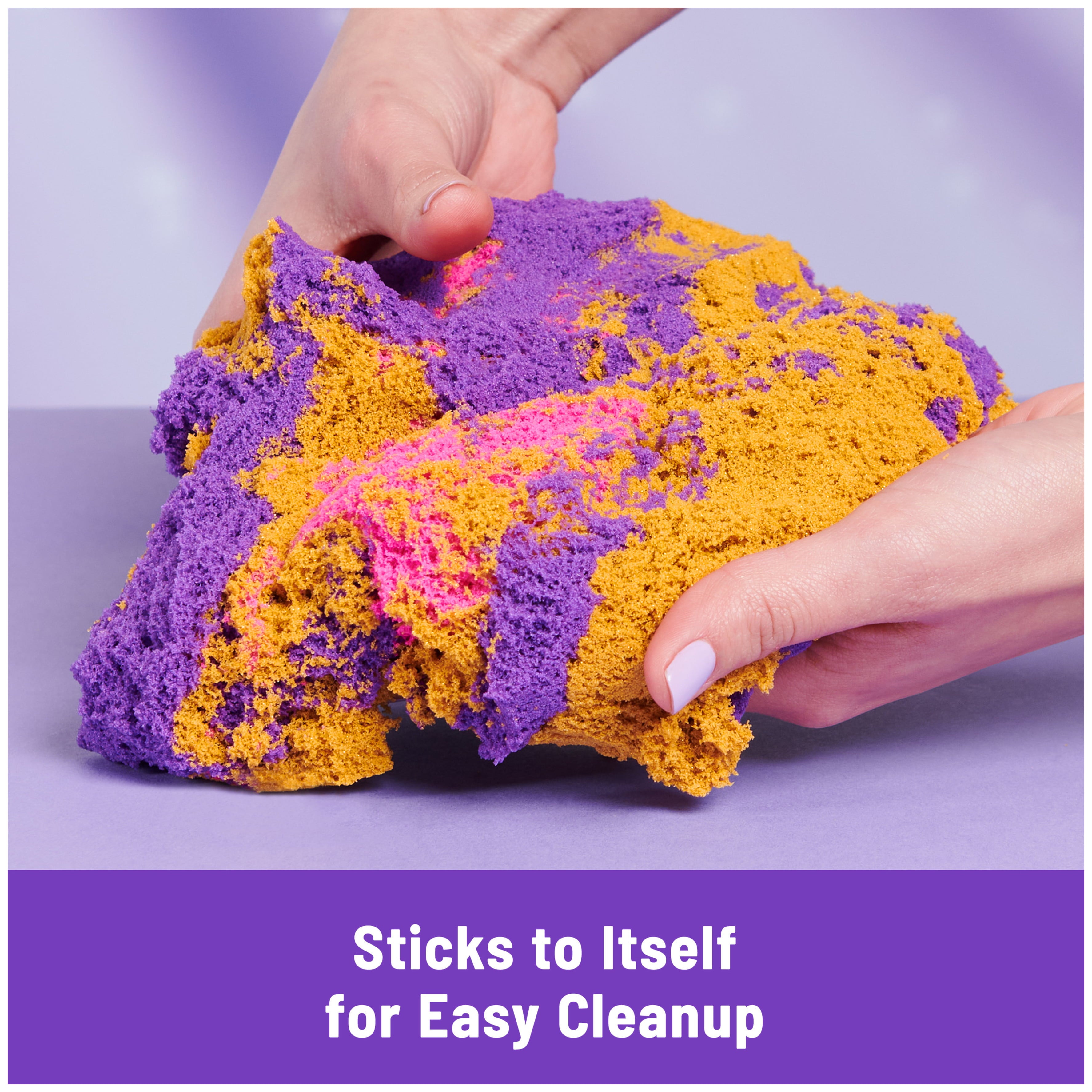 Kinetic Sand, Mermaid Crystal Playset, with Tools and Storage