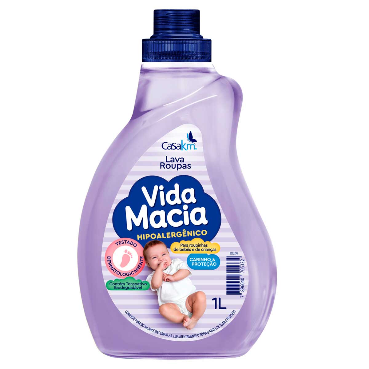 Sabao Liquido Vida Macia para Roupas de Bebe 1 Litro