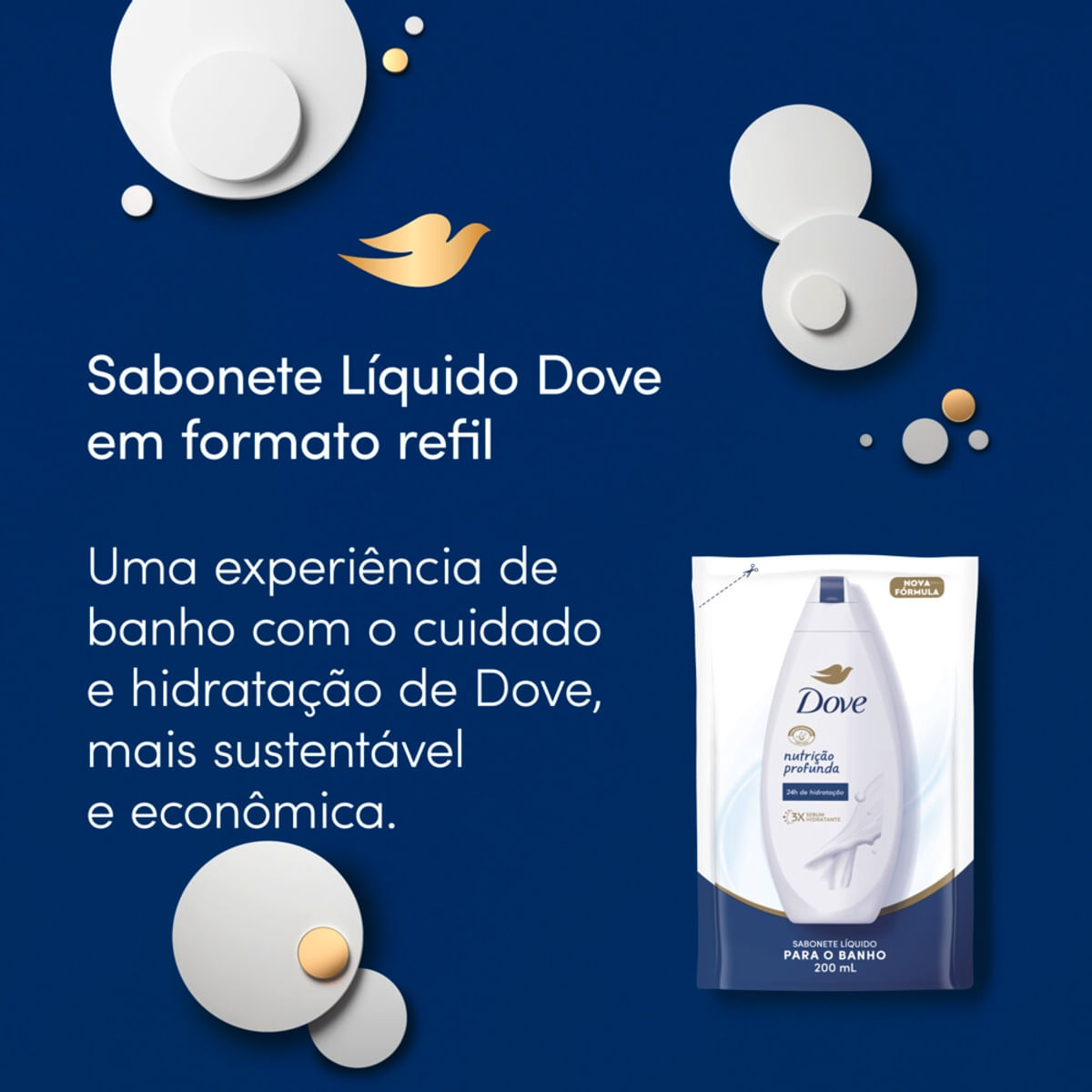 Sabonete Liquido Dove Nutricao Profunda 200ml