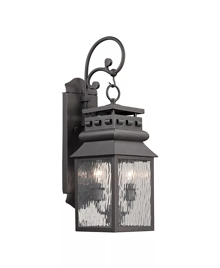 Macy's Forged Lancaster Collection 2 light outdoor sconce in Charcoal