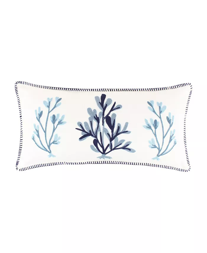 Levtex Home Reef Dream Crewel Stitch Decorative Pillow， 24