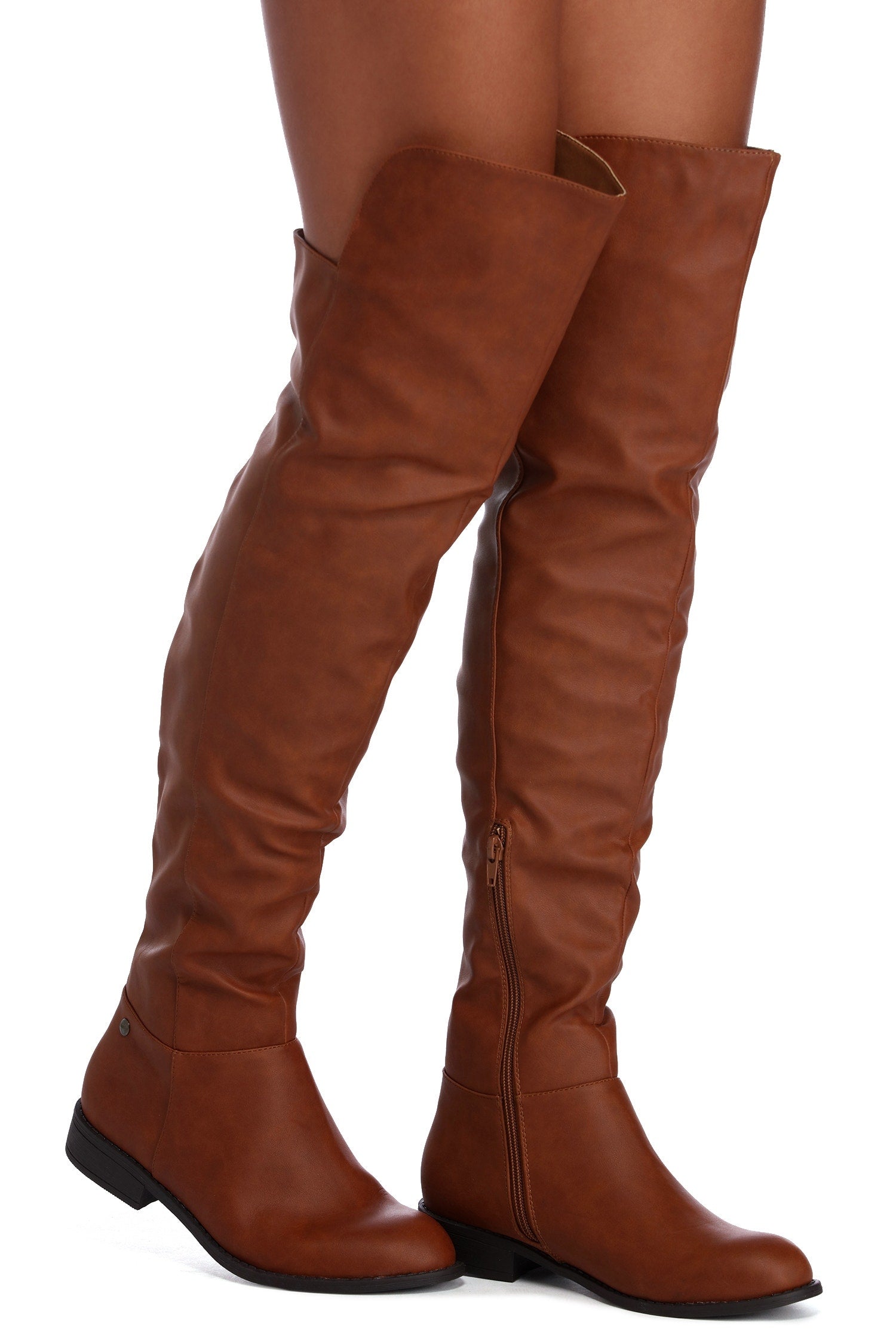 Ready To Ride Faux Leather Boots