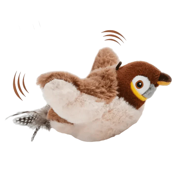 Flapping Bird Toy | Interactive Cat Toy – Catnip Chase Play