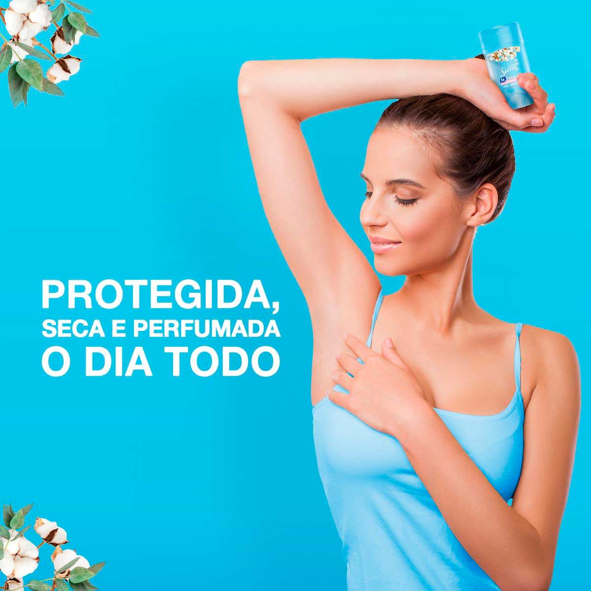 Desodorante Gel Antitranspirante Secret Algodao 45g