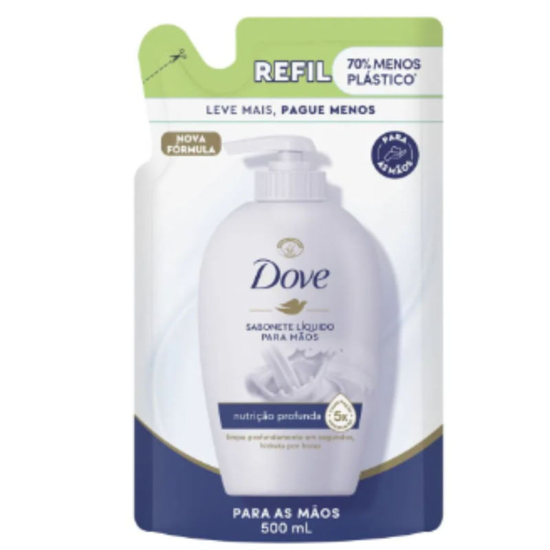 Sabonete Liquido Para Maos Nutricao Refil Dove 500ml
