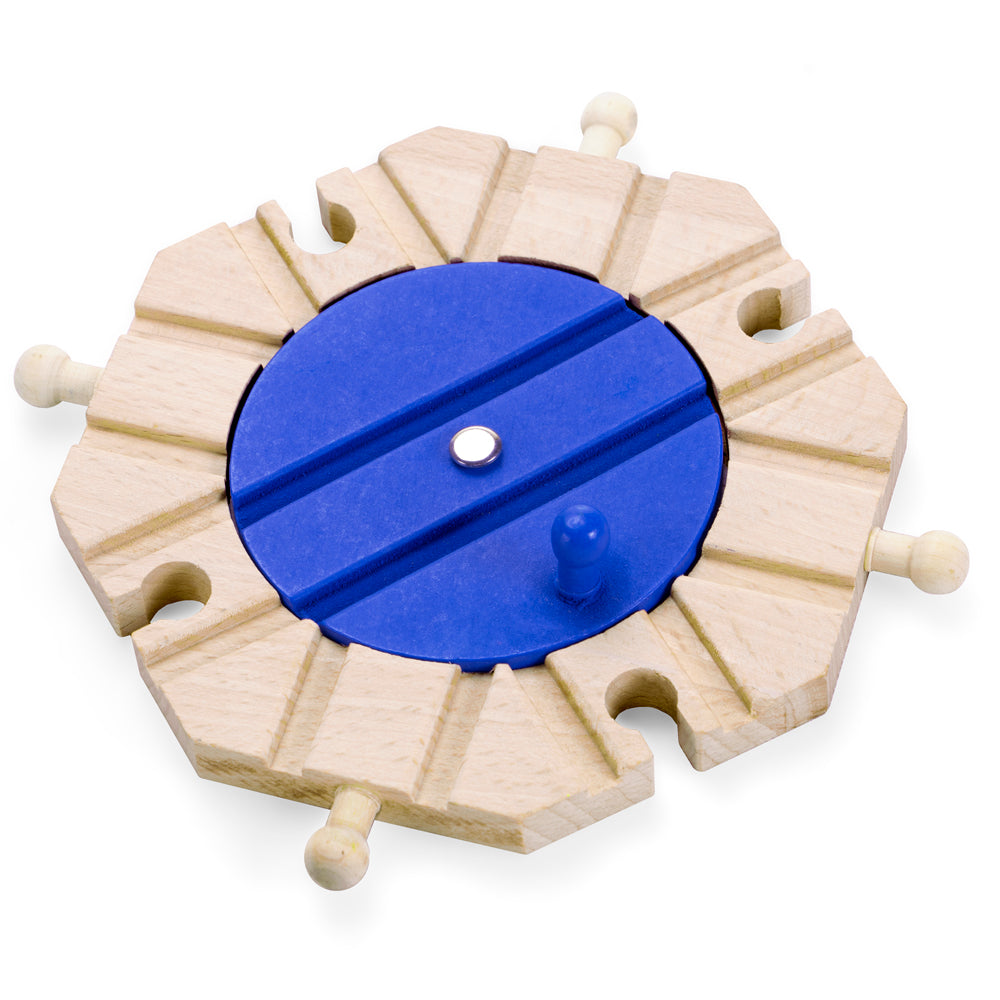 Conductor Carl Train Track Turntables (2-pack) | Wooden Toy Train Accessories