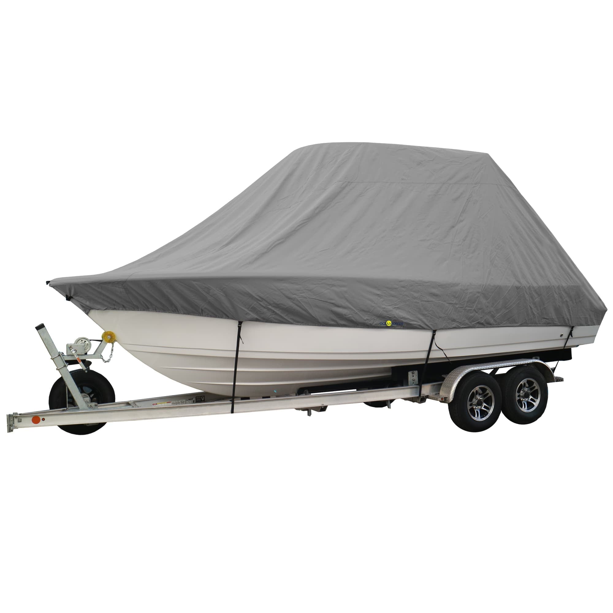 Oceansouth Heavy Duty Cover for T-Top Boat - 30ft7in to 31ft6in - 120in Width - Waterproof - Sun Protection
