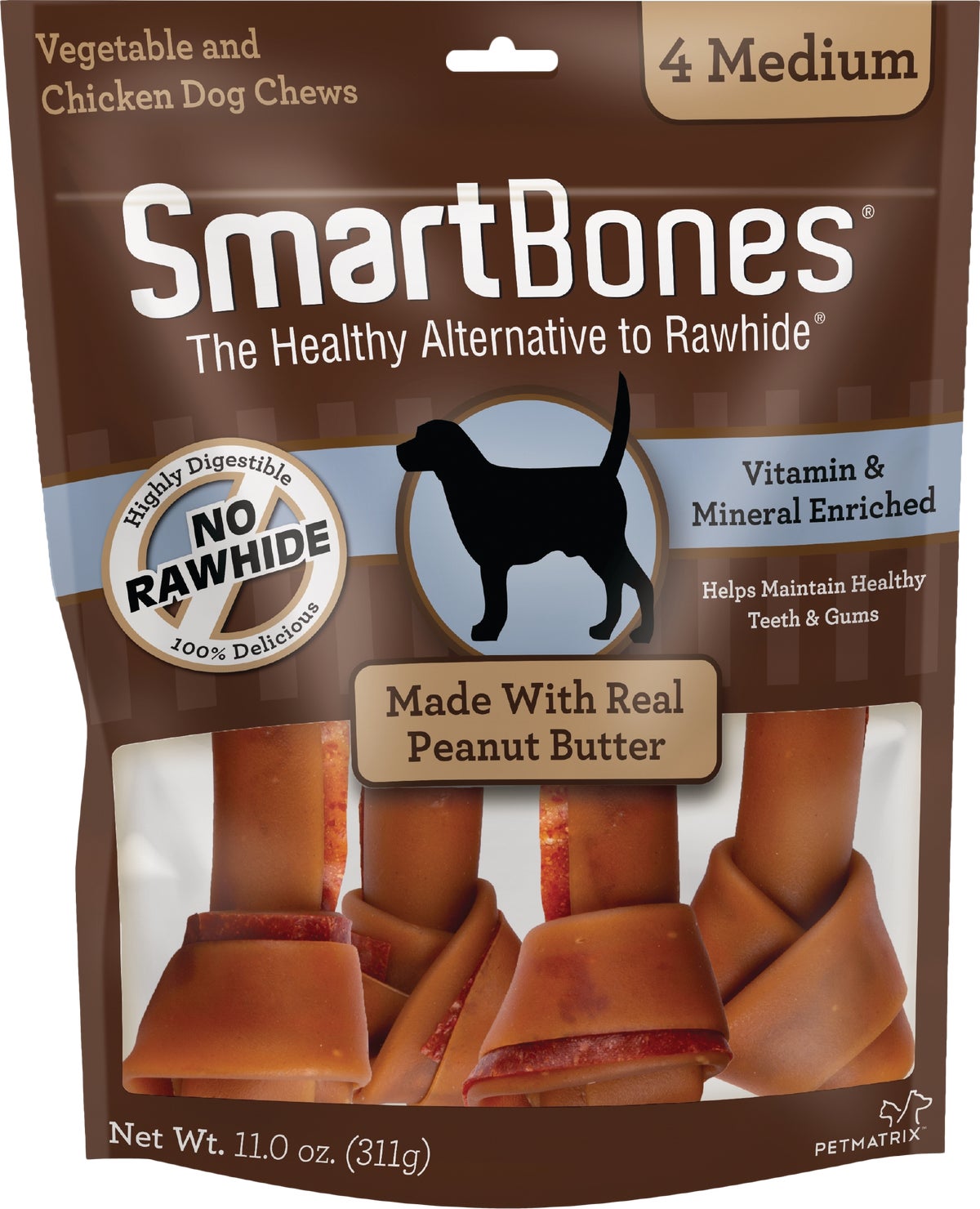 SmartBone Medium Chew Bone 4-Pack