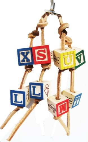 Bonka Bird Toys 1879 Small ABC Block Bird Toy.