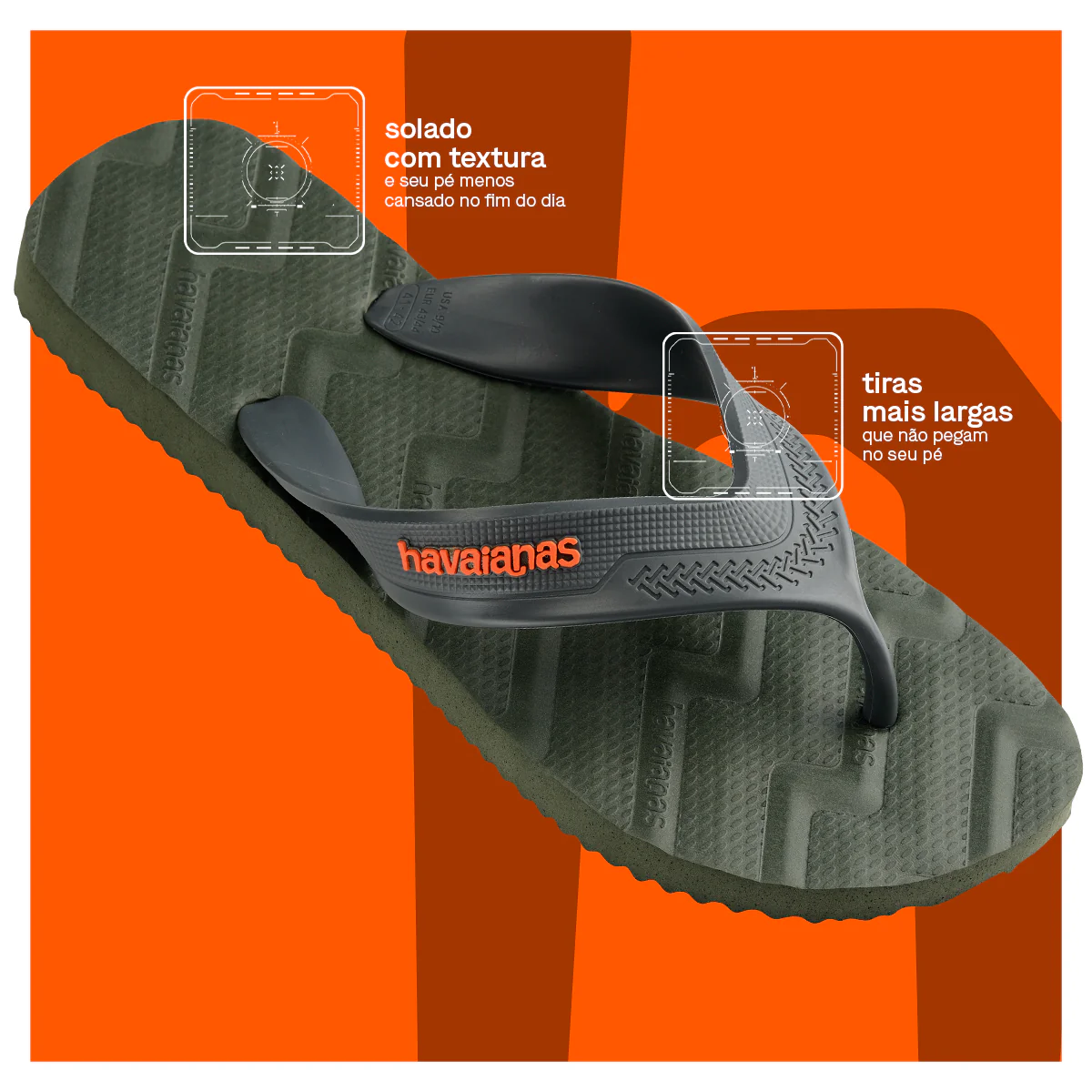 Chinelo Havaianas Track Waves