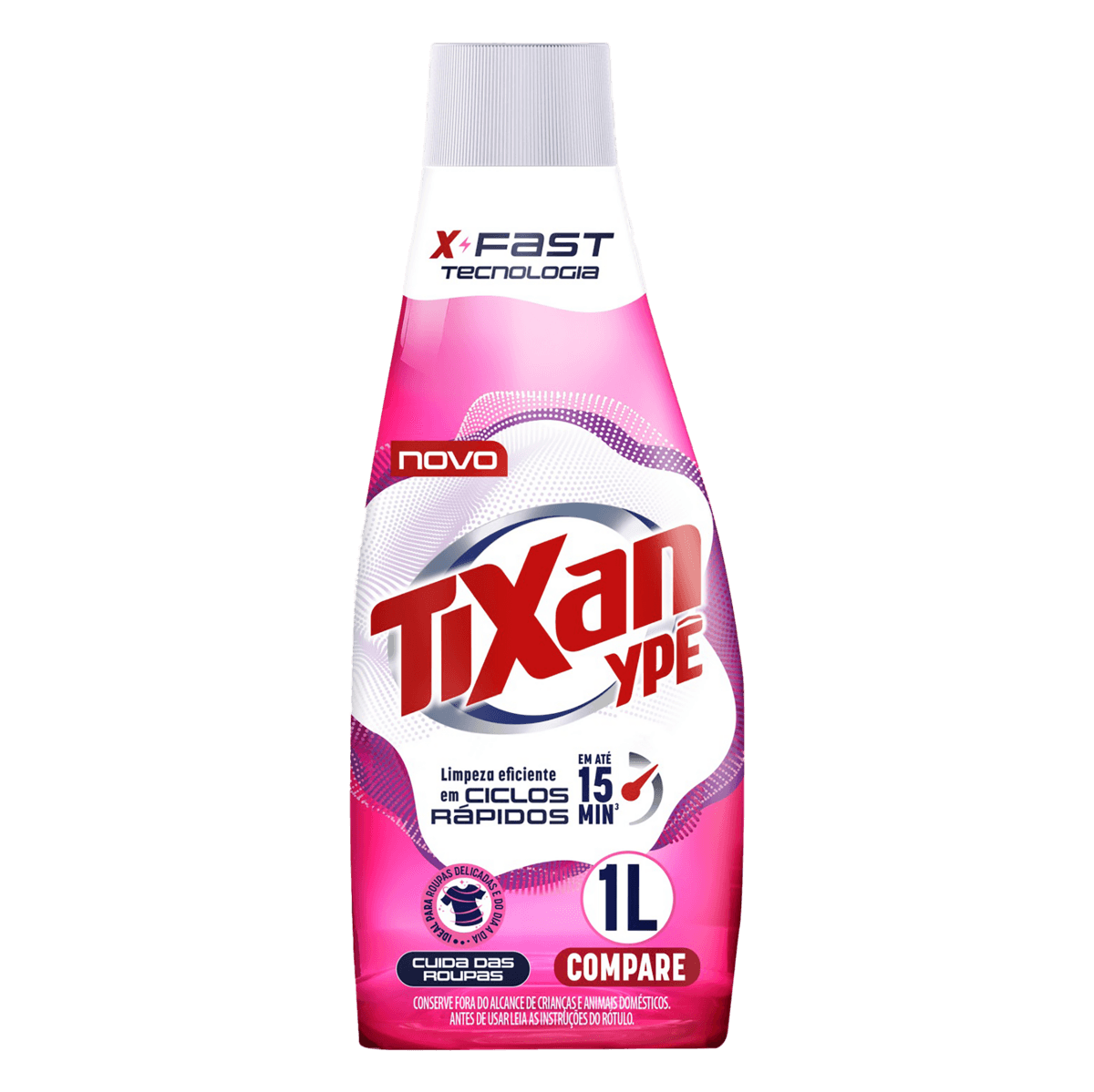 Lava-Roupas Liquido Tixan Ype Express Cuida das Roupas Frasco 1l