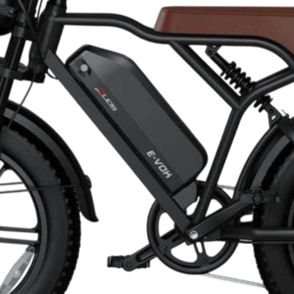 Bicicleta Elétrica E-vok Preta Duos Bike 1000W Bateria de Lítio Removível