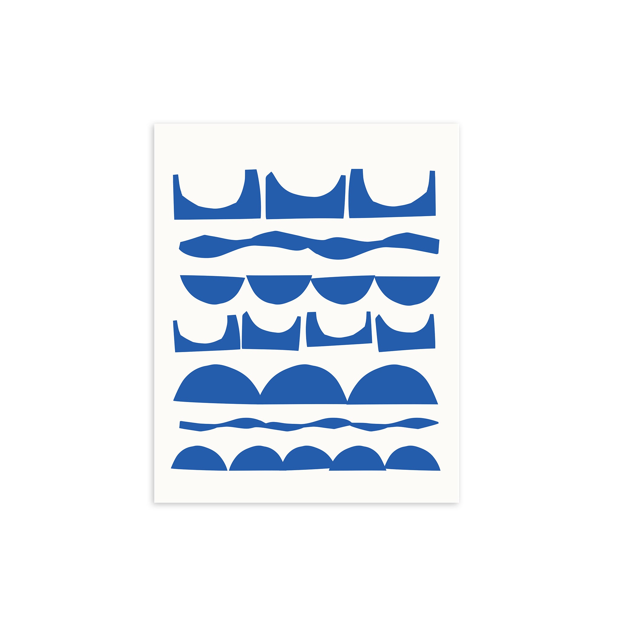 Stepping Stones (Cobalt) Art Print