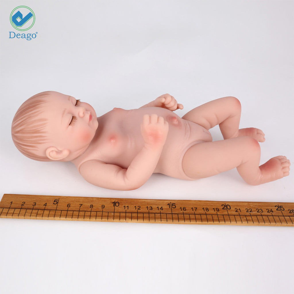 Deago Reborn Newborn Realike Handmade Baby Doll Playset, 2 Pieces