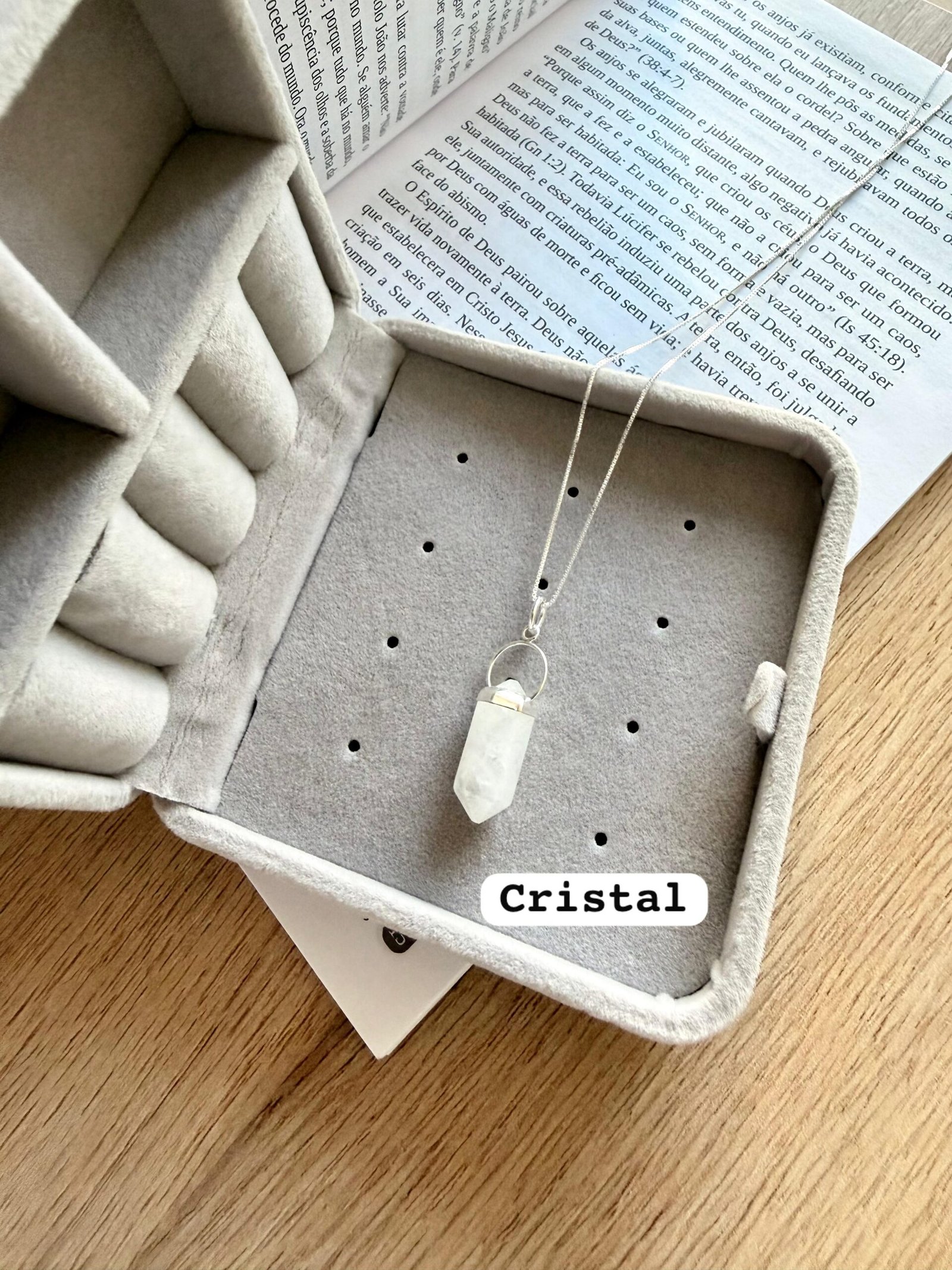 Colar Pingt. Pedra Natural (M)