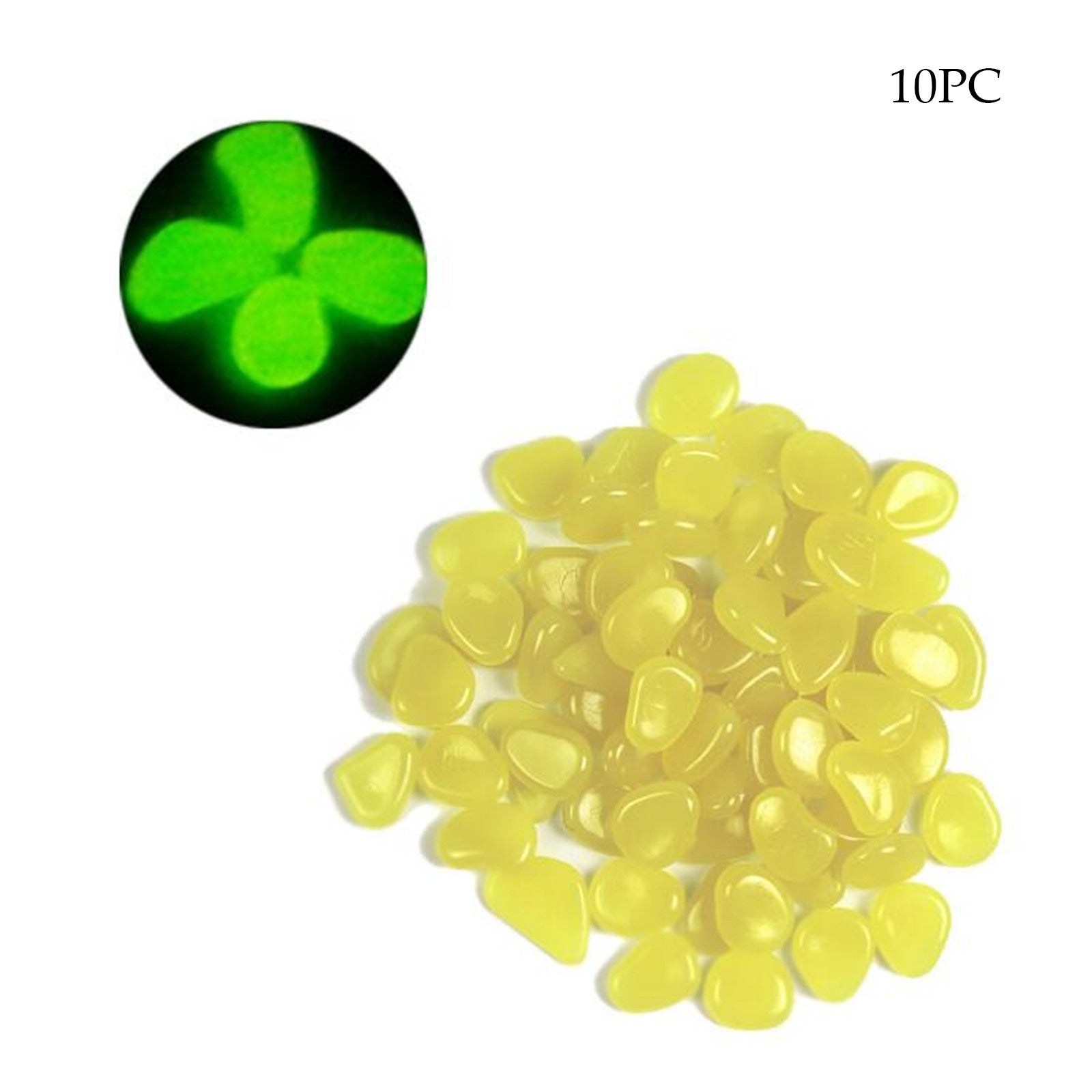 Toonshare Glow in The Dark Pebbles Luminous Stones Rocks For Garden Aquariums Decoration
