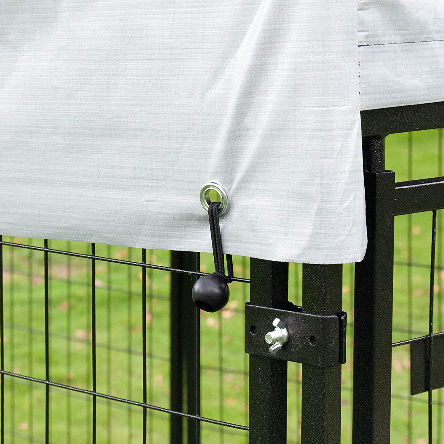 Polar Aurora Dog Playpen Heavy Duty Large Outdoor Dog Kennel Galvanized Steel Fence