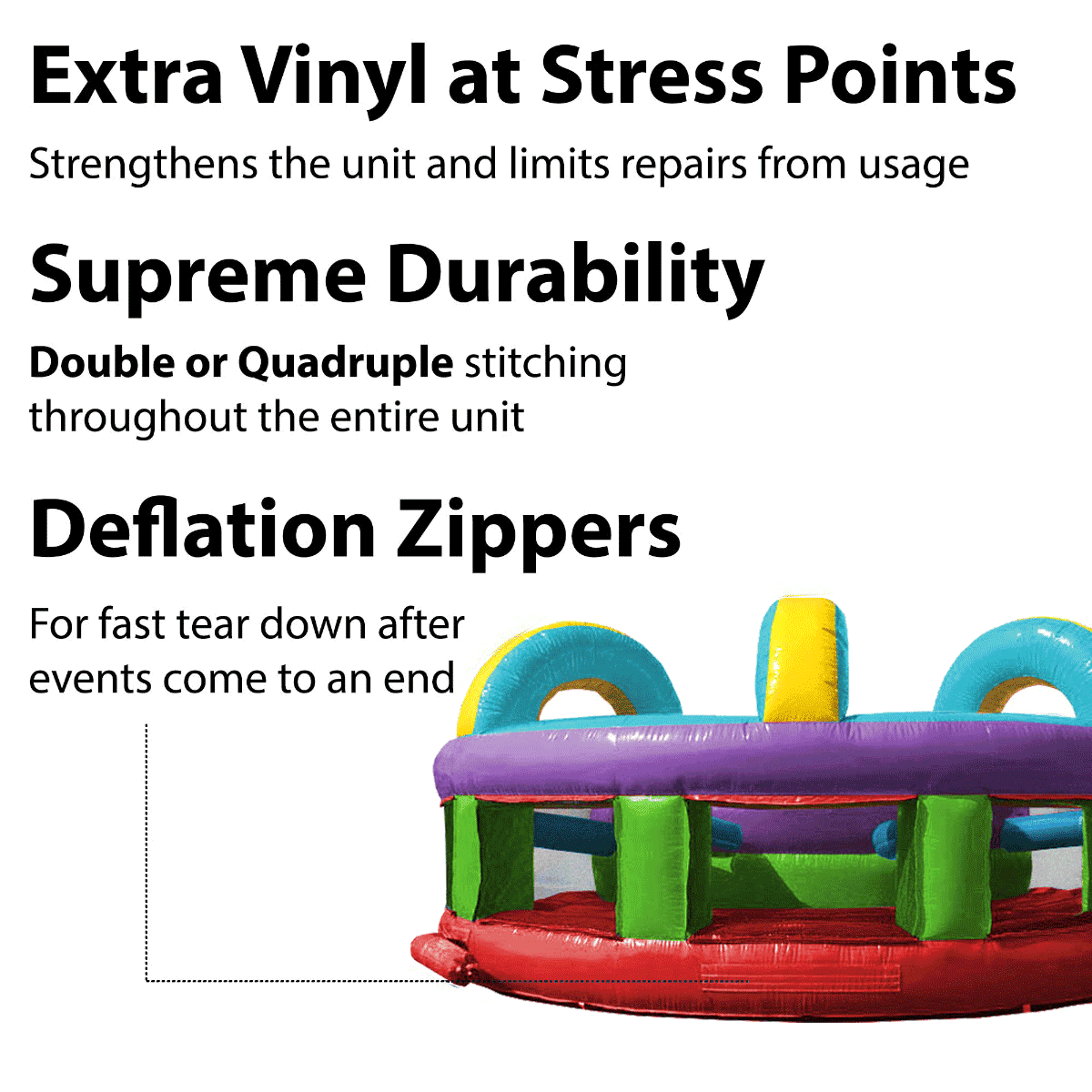 TentandTable 30' Commercial Inflatable Obstacle Course， Retro U-turn