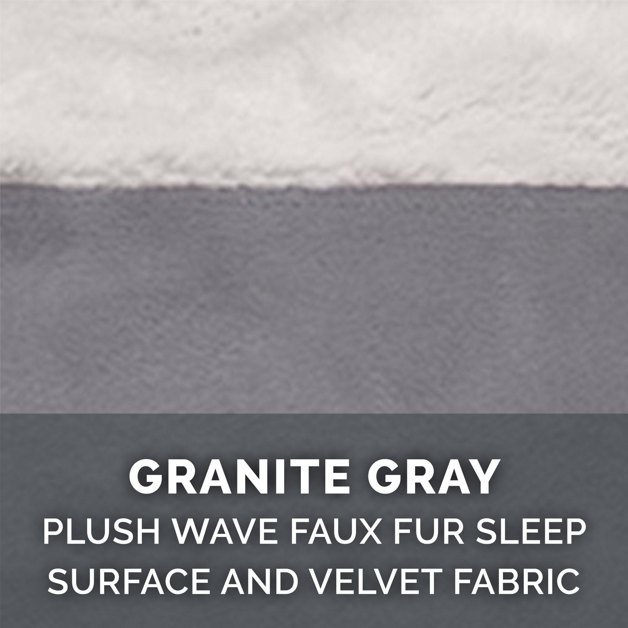 FurHaven Pet Products | Cooling Gel Memory Foam Orthopedic Perfect Comfort Velvet Waves Sofa-Style Couch Pet Bed for Dogs and Cats， Granite Gray， Jumbo