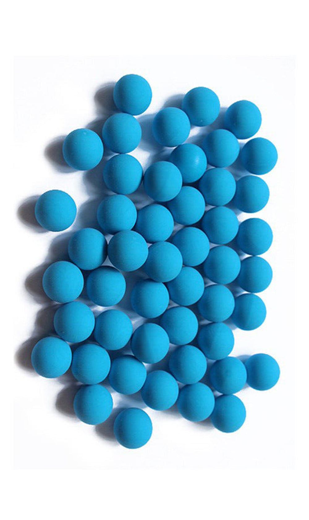 Wearable4U New Reusable Training Soft Rubber Balls 100 pack .43 Caliber (Blue Color)