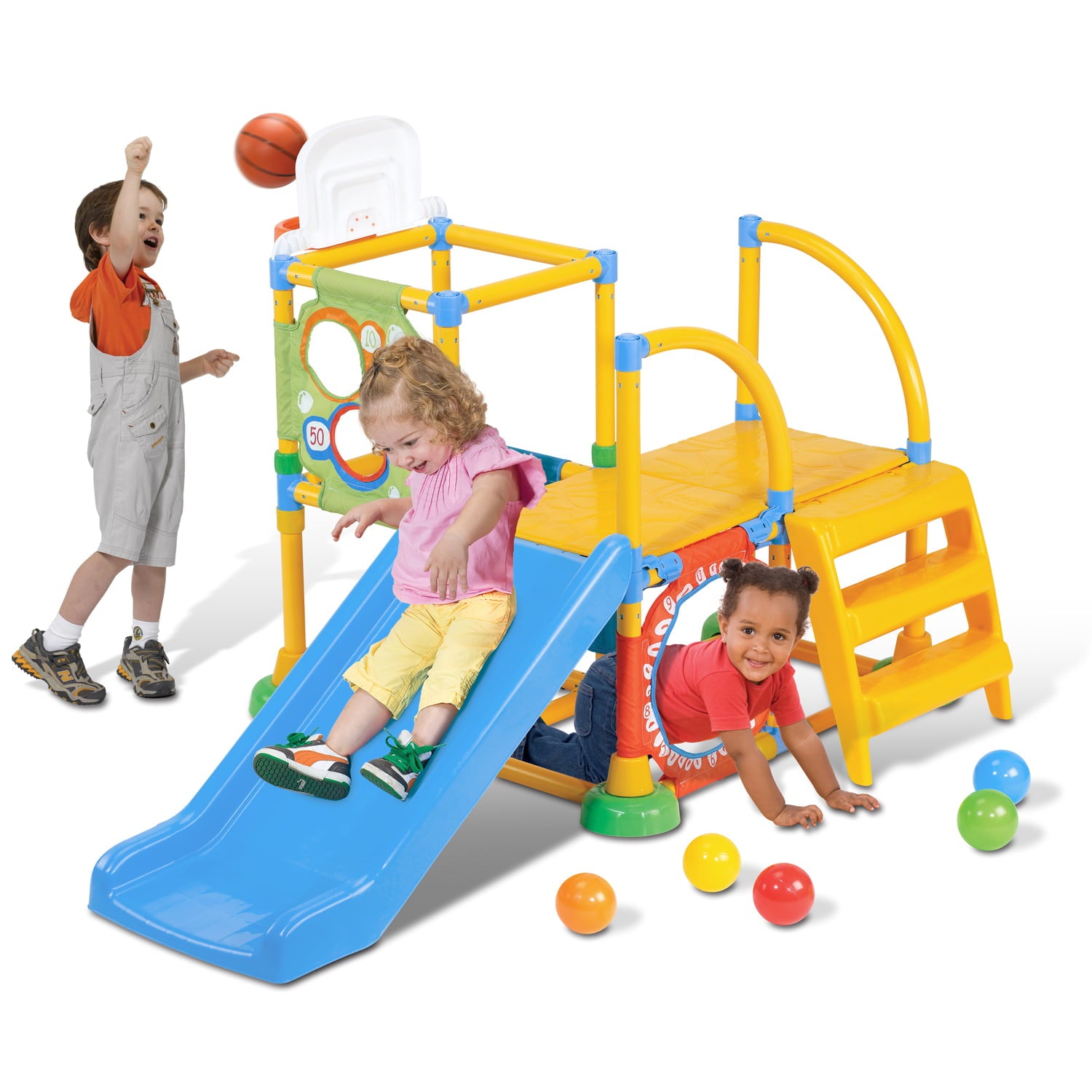 Grow N Up Toddler Climb 'N Slide Plastic Jungle Gym