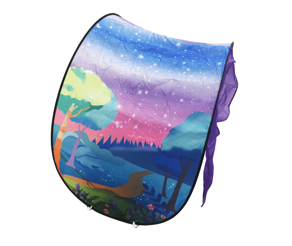 Bed Tents Fantasy Fun Foldable Play Pop up Outdoor Indoor Dream Twin Size ,Magic Playhouse Princess Secret Castle ,Birthday for Girls Kids Baby