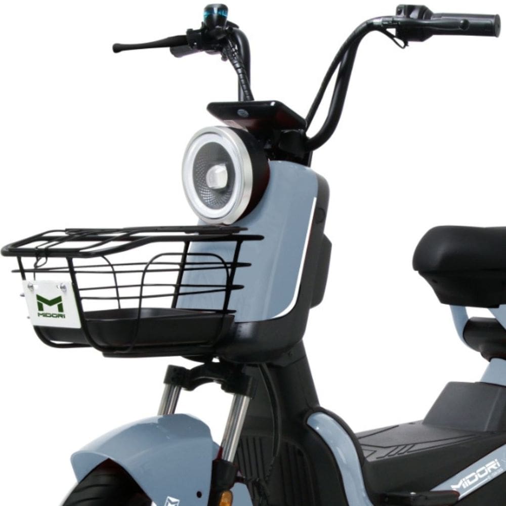 Bicicleta Elétrica Scooter Autopropelida Freio a Disco 650W 48V MD-20 Azul Midori