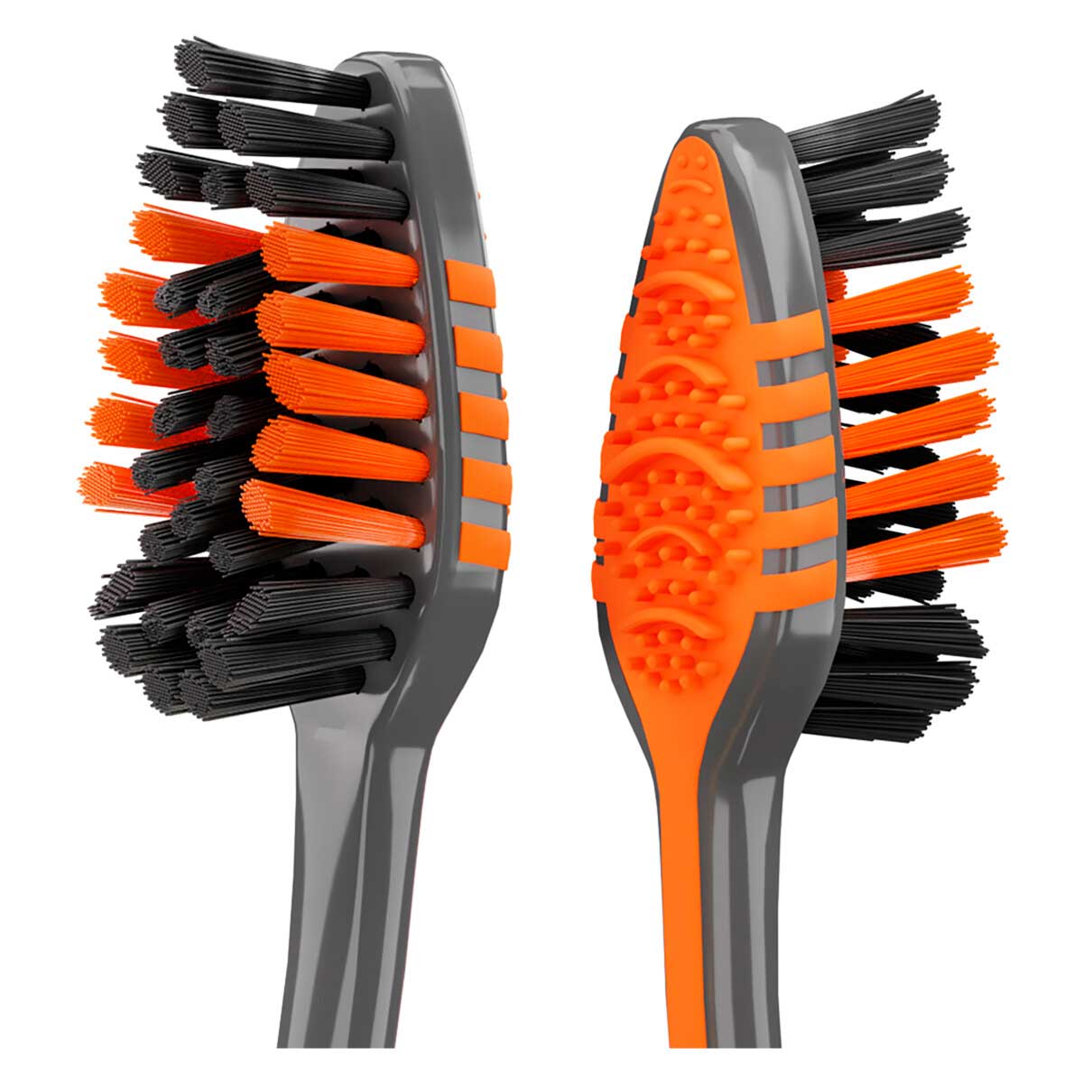 Escova Dental Macia Colgate Zig Zag Infusao de Carvao Blister com 2 Unidades