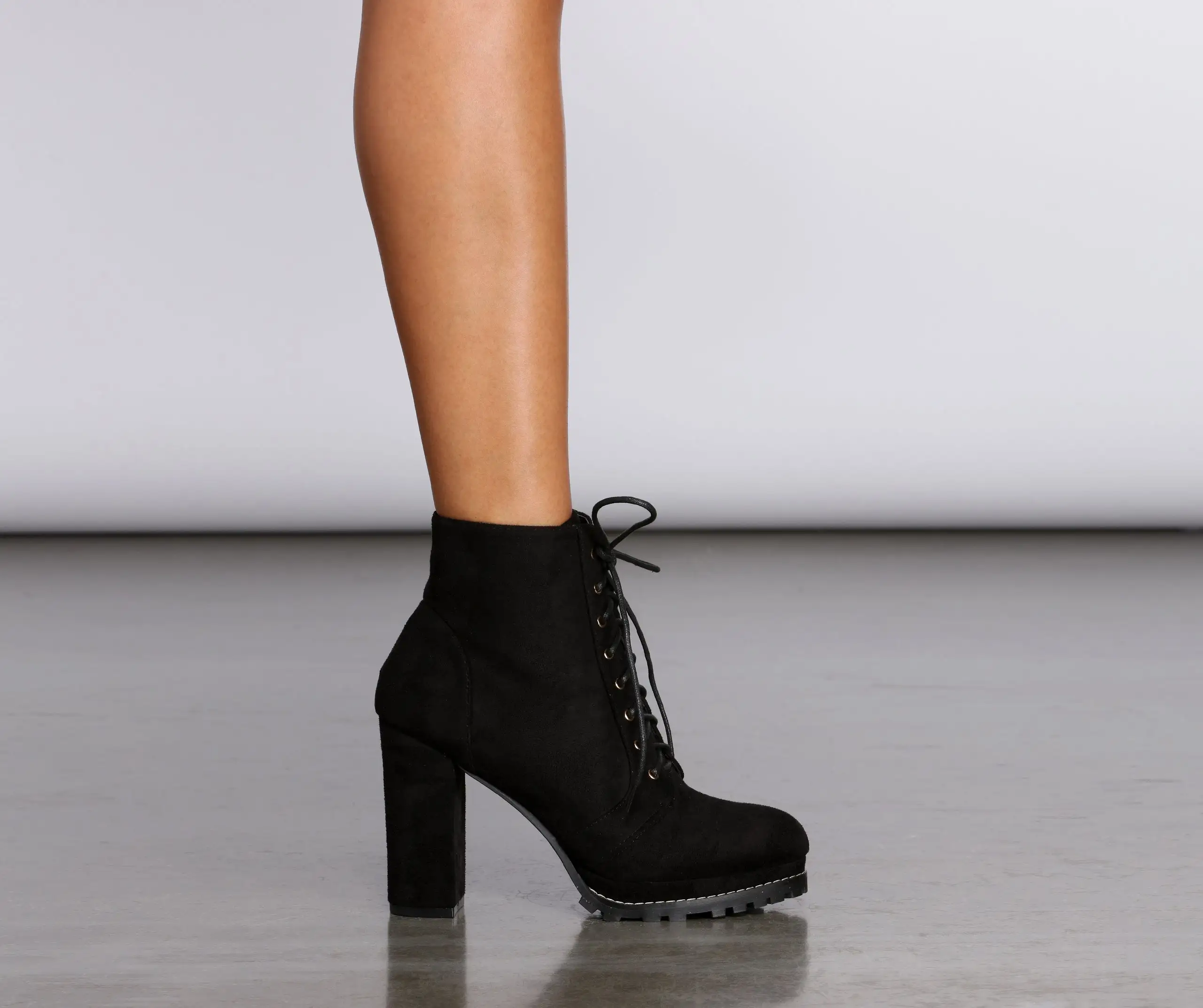 Get To Work Lace-Up Boots