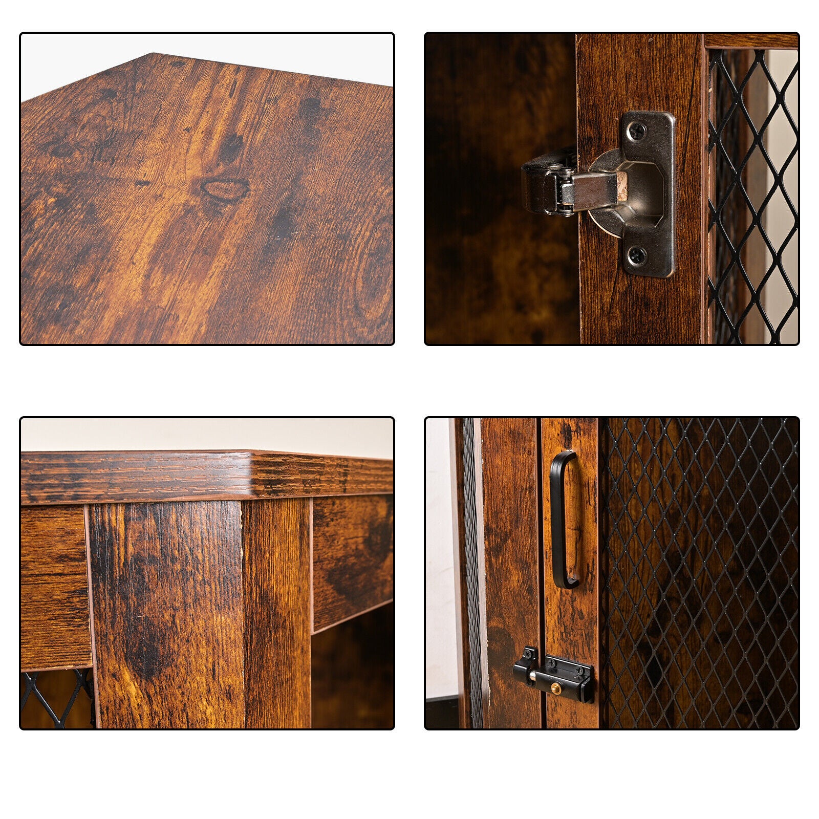 Corner Dog Crate with Cushion Medium Large Dog Crate Indoor