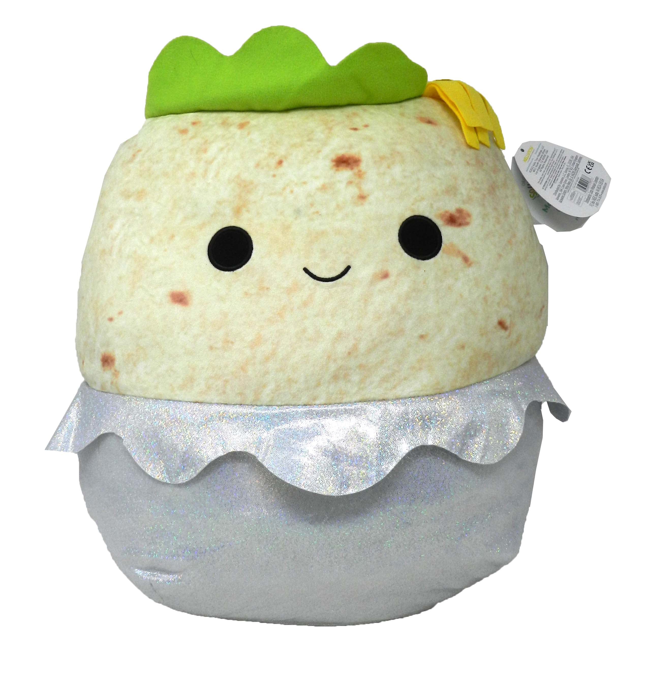 Squishmallows Official Kellytoy 16 Inch Soft Plush Squishy Toy Animals (Bernardo the Burrito)