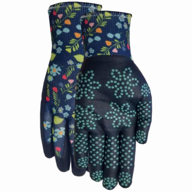 Midwest Quality Gloves 103475 MAX Grip Garden Glove, Blue