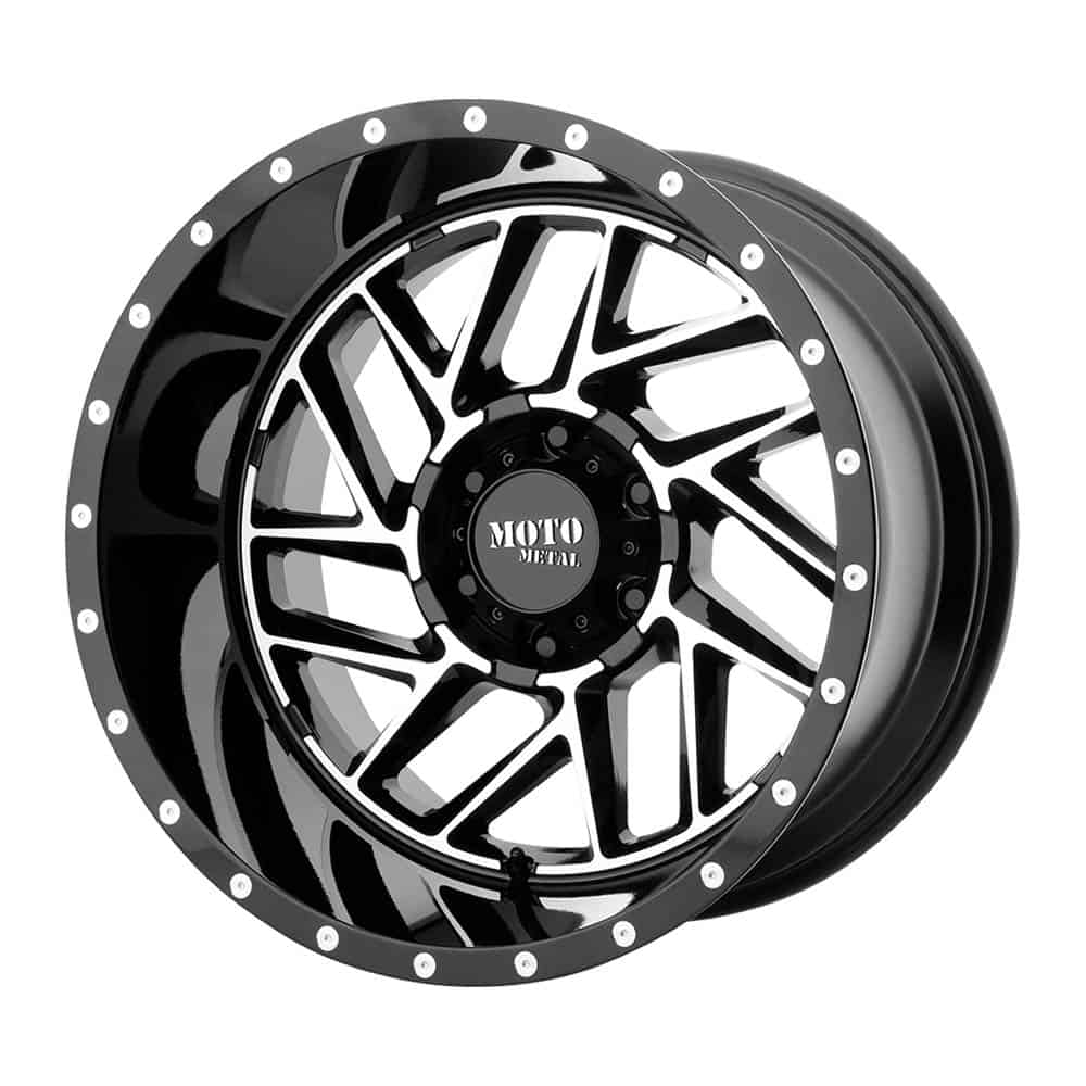 Moto Metal MO985 BREAKOUT MO985 20X12 8X170 G-BLK MACH -44MM