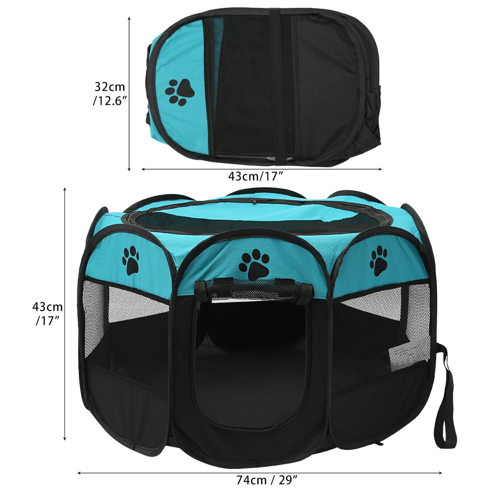 Harupink Foldable Pet playpen Carrying Case Exercise Pen Larges Dogs Small Puppies/Cats Tent