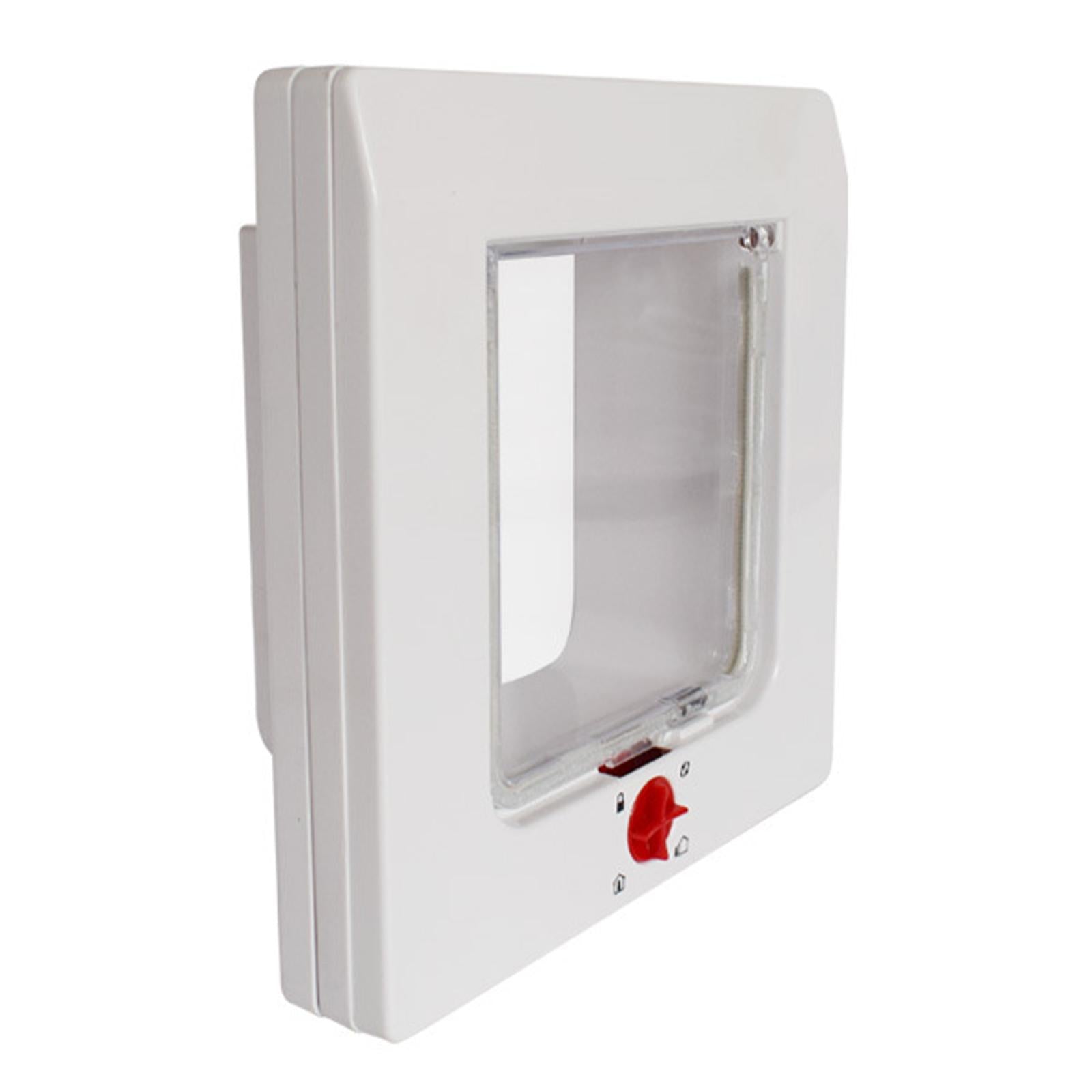 Pet Door for Cats and Dog， Cat Flap Door for interior y exterior Cat Door Weatherproof Pet Door Rotary Lock Pet Door for Cats Doggie Kittens