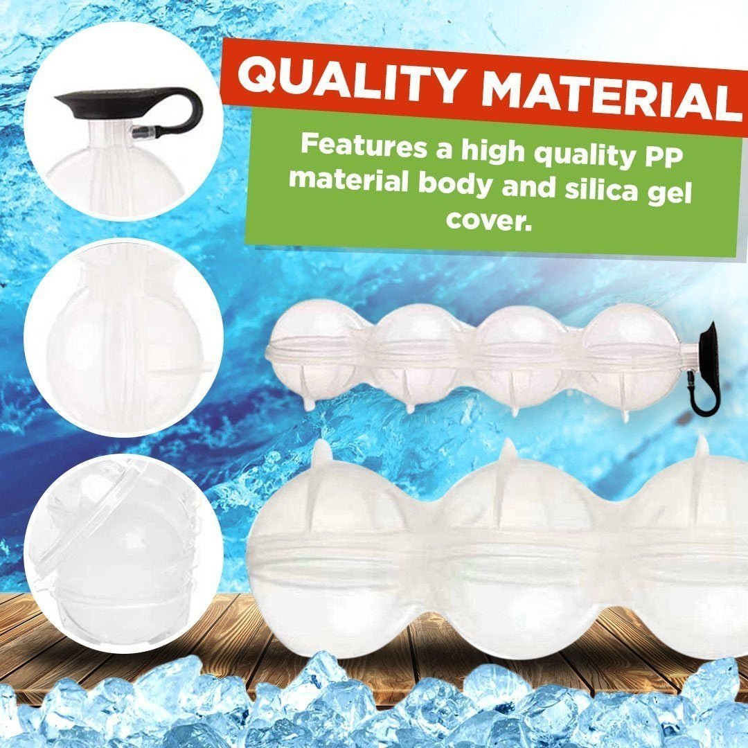 🔥Summer Sale🔥 - 4-Hole Ice Ball Maker For Drinksr -🧊🧊Buy 2 Get 1 Free