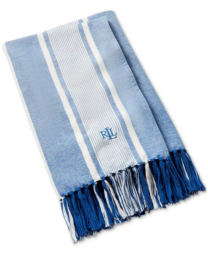 Lauren Ralph Lauren Caton Striped Signature Throw， 54