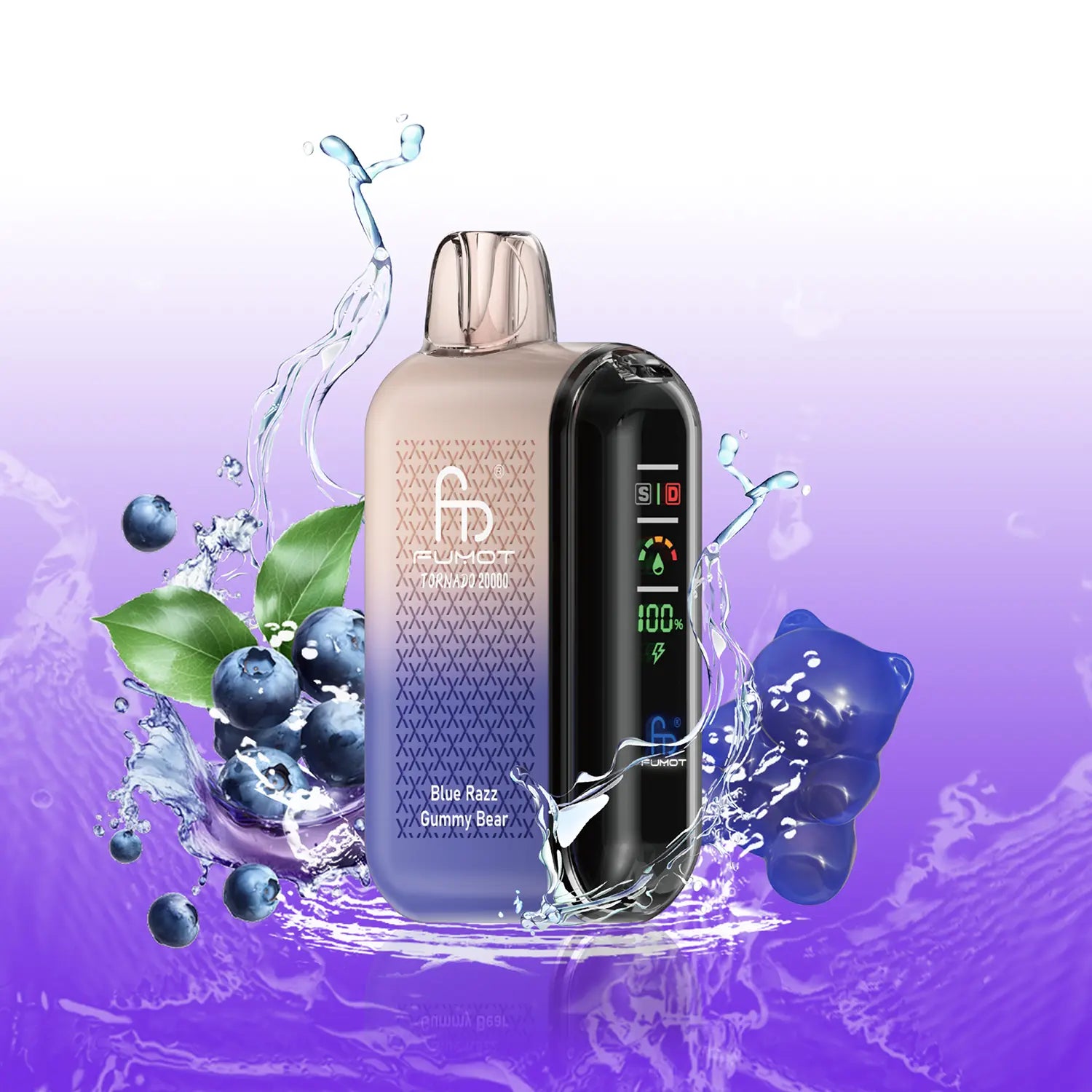 Fumot Tornado Vape 20000 - Blue Razz Gummy Bear