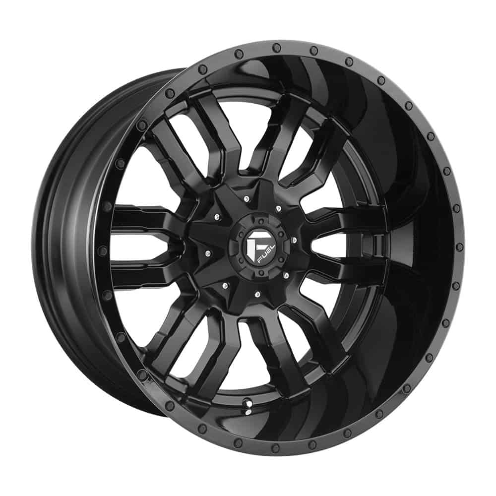 Fuel 1PC D596 SLEDGE D596 22X12 5X5.5/150 MT-BLK-GBL -44MM
