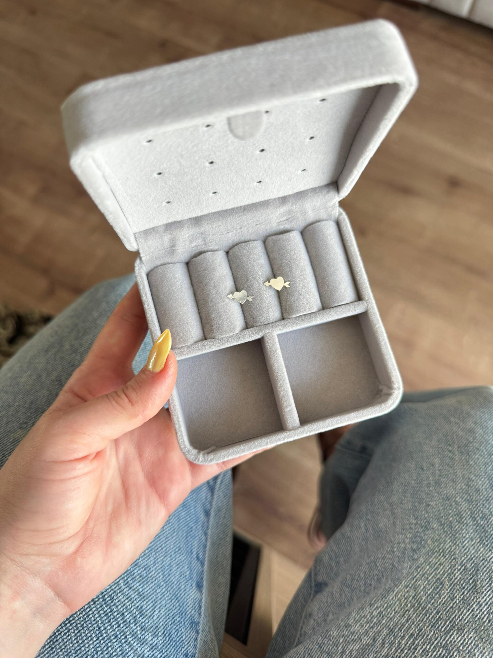 Brinco Coração C/ Flecha