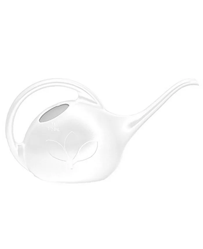 Novelty Indoor Plastic Long Spout Watering Can， White， 0.5 Gallon
