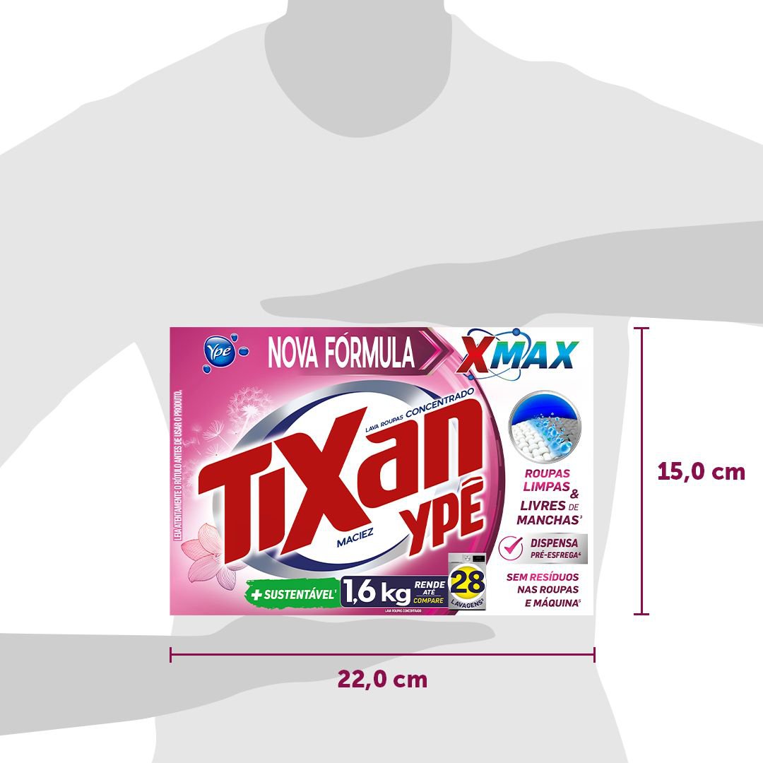 Sabao em Po Tixan Ype Maciez 1,6Kg