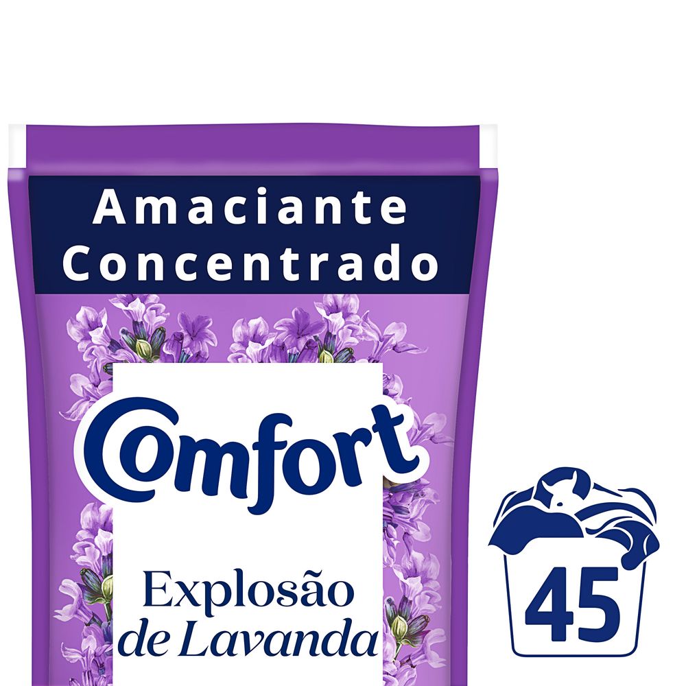 Amaciante de Roupa Lavanda Comfort 900ml Refil