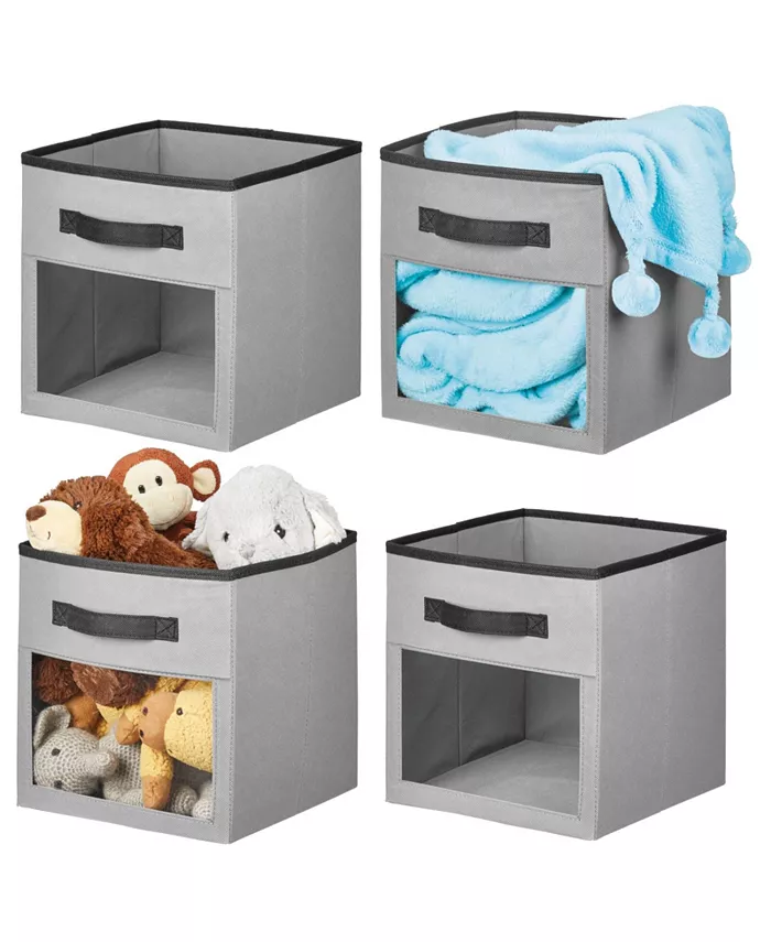 mDesign Kids Fabric Storage Organizer Cube - 4 Pack